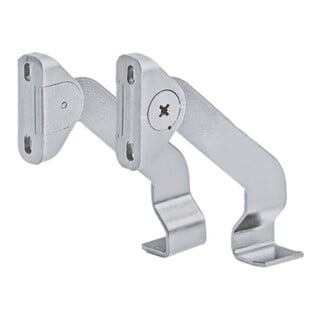 Hettich ST Tiroir-bloc acier pour inclinaison à paliers 9186462 acier aluopt. poudré