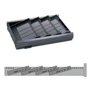 Hettich Stahlschubkasten Formularabla. mit Trennstegen Systema Top 2000 75498 KF schwarz-2