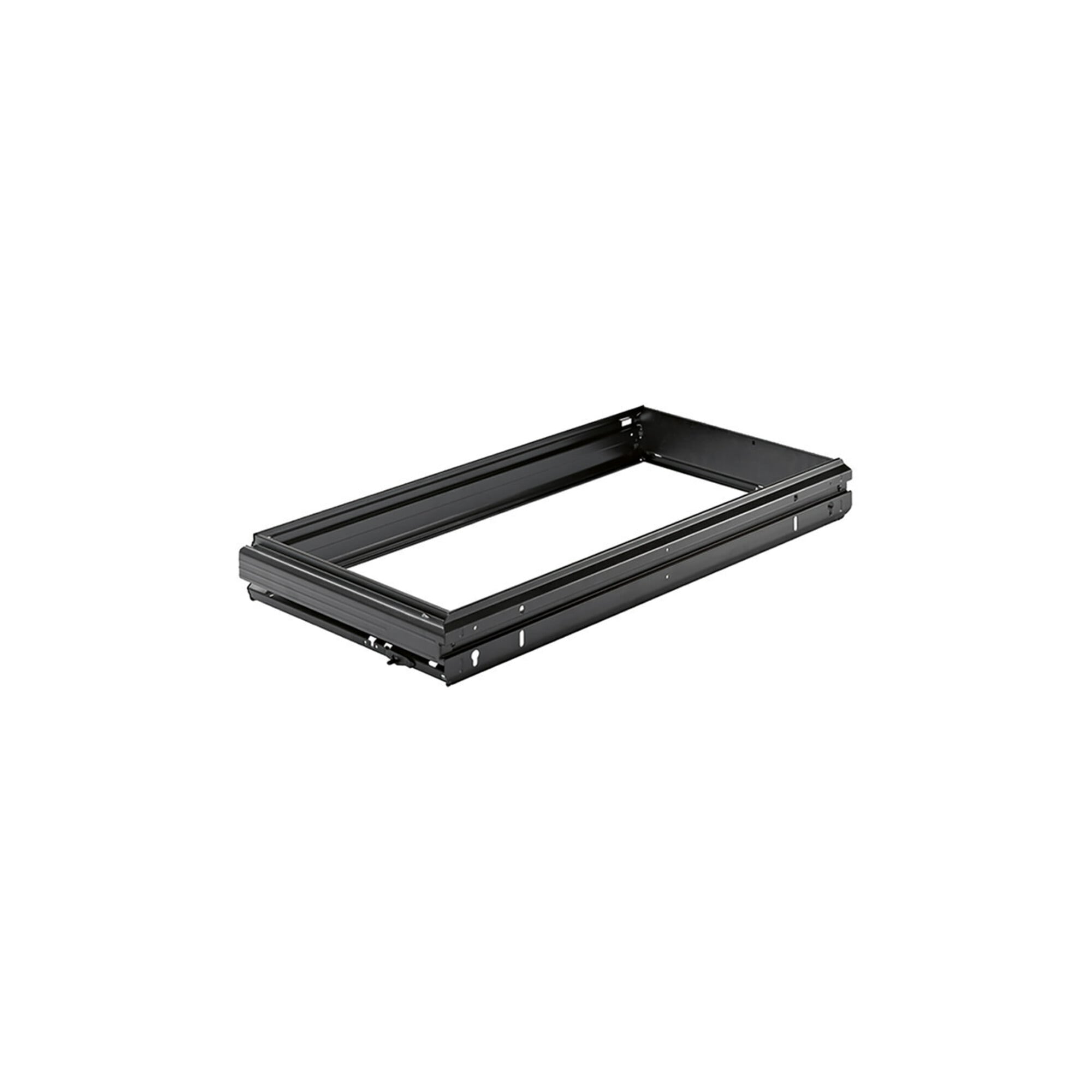 Hettich Stahlschubkasten Hängeregistraturrahmen Syst. Top 2000 1051431, 2xA4, schwarz