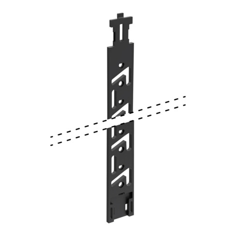 Hettich Stop Control 75547 Verrouillage tiroir 7,5 HE plastique noir