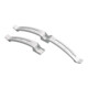 Hettich Support câble simple pour plateau de table, 45968 L 120mm, l 20mm plastique gris-1