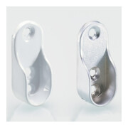 Hettich Support de tringle 9079719 pour barre de penderie 30x15mm aspect aluminium