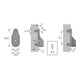 Hettich Support de tringle SL 323, 70666 pour tringle à vêtements 30x15mm nickelé-3