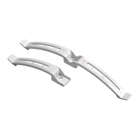 Hettich Support double pour câbles de plateau de table, 45969 L 220mm, l 20mm plastique gris