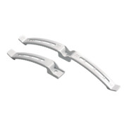 Hettich Support double pour câbles de plateau de table, 45969 L 220mm, l 20mm plastique gris