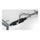 Hettich Support double pour câbles de plateau de table, 45969 L 220mm, l 20mm plastique gris-2