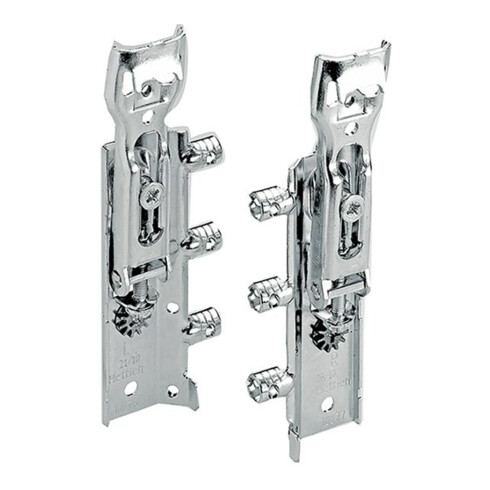 Hettich Suspension d'armoire Mont.hint.d.Rückw.SAH 215 79716, acier zingué réglable 3D