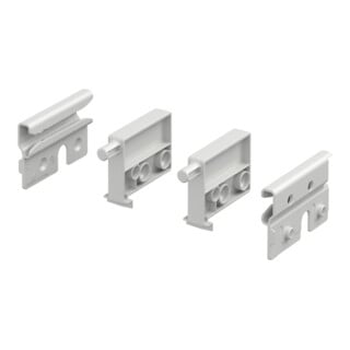 Hettich Tablarbodenarretierung, Set, weiß, links und rechts