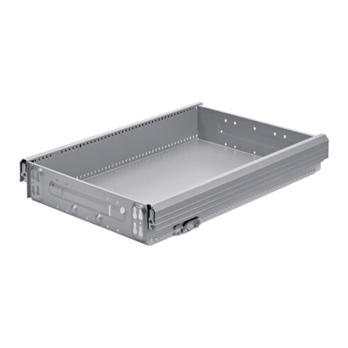 Hettich Tiroir en acier 9134405 Systema TOP 2000 avec OrgaLine argent aspect aluminium
