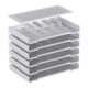 Hettich Tiroir en acier pour formulaires avec cloisons Systema Top 2000 20576 KF aluopt.-1