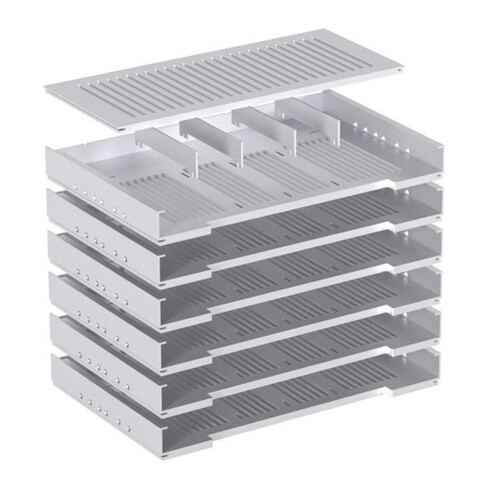 Hettich Tiroir en acier pour formulaires avec cloisons Systema Top 2000 20576 KF aluopt.