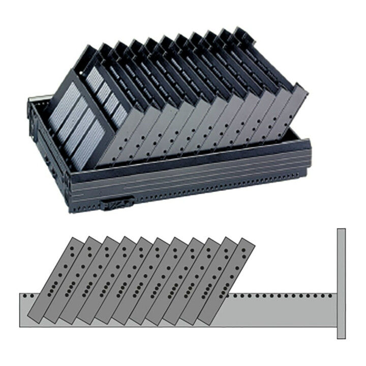 Hettich Tiroir en acier pour formulaires avec séparateurs Systema Top 2000 75498 KF noir