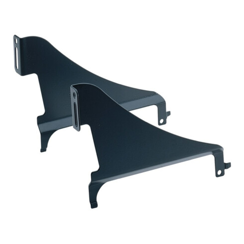 Hettich Tiroir en acier Support de façade 75554 Acier noir poudré