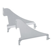 Hettich Tiroir en acier Support de façade pour cadre de suspension 20592 Acier alu optique poudré