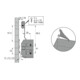 Hettich Tiroir en acier Support de façade pour cadre de suspension 20592 Acier alu optique poudré-4
