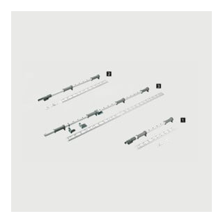 Hettich tiroir pivotant axe tournant angle, LeMans II 9132546 gauche corps 600-750 mm blanc