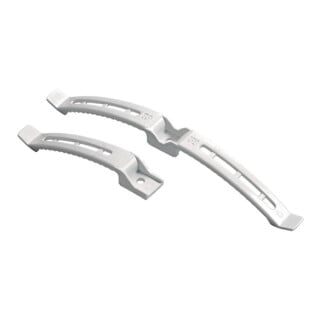 Hettich Tischplatte-Kabelhalter doppelt, 45969 L 220mm,B 20mm Kunststoff grau