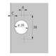 Hettich Topfscharnier Perfekt 5224 69609, 95° Stahl silber vernickelt-5