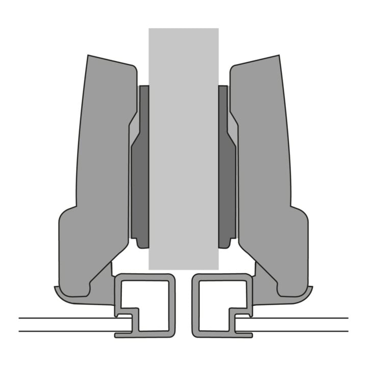 Hettich Topfscharnier Sensys 8639i 9088016, 95° ZDG silber vernickelt