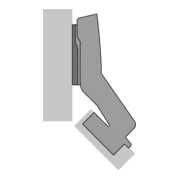 Hettich Topfscharnier Sensys 8639i 9088020, 95° ZDG silber vernickelt-5