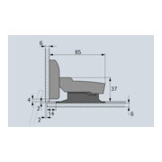 Hettich Topfscharnier Sensys 8645i 9135141, 110° Stahl vernickelt-2