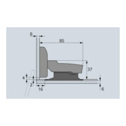 Hettich Topfscharnier Sensys 8645i 9135141, 110° Stahl vernickelt-4