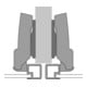 Hettich Topfscharnier Sensys 8657 9099610,165°,Kröpf. 9,5mm Stahl vernickelt