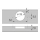 Hettich Topfscharnier Sensys 8676 9094460,110°,Kröpf. 9,5mm Stahl silber vernickelt-5