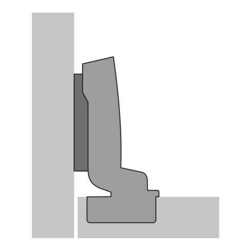 Hettich Topfscharnier Sensys 8676 9094470, 110° Stahl silber vernickelt