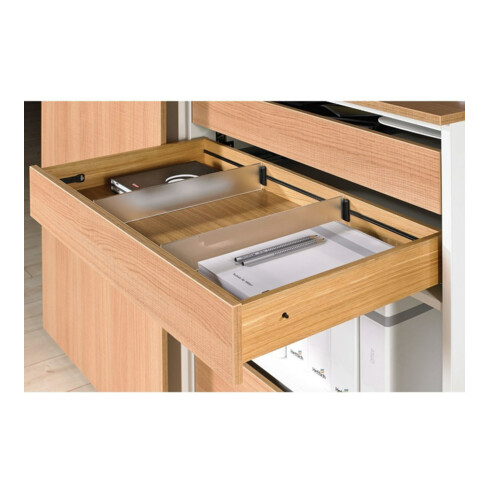 Hettich Trennwand-OrgaClip stufenl.i.Prof.verschieb. OrgaStripe Profil 9203469