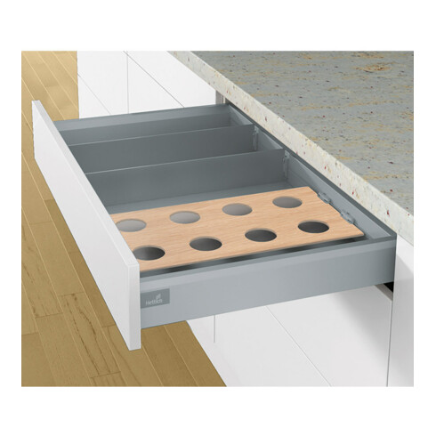 Hettich Trennwand-OrgaClip stufenl.i.Prof.verschieb. OrgaStripe Profil 9203469