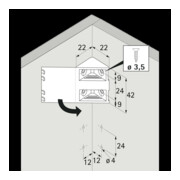 Hettich Universal-Eckverbinder mit Abdeckkappe 44743 Kunststoff schwarz-3