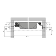 Hettich Unterflur-Teilauszug Top 2000,9078565 für Schreibmaterialauszug links und rechts-4