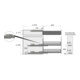 Hettich Unterschrank-Frontauszug Classic 9207578, 90° rechts, silber, KB150mm-2