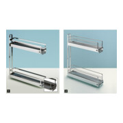 Hettich Unterschrank-Frontauszug Classic 9207578, 90° rechts, silber, KB150mm-4