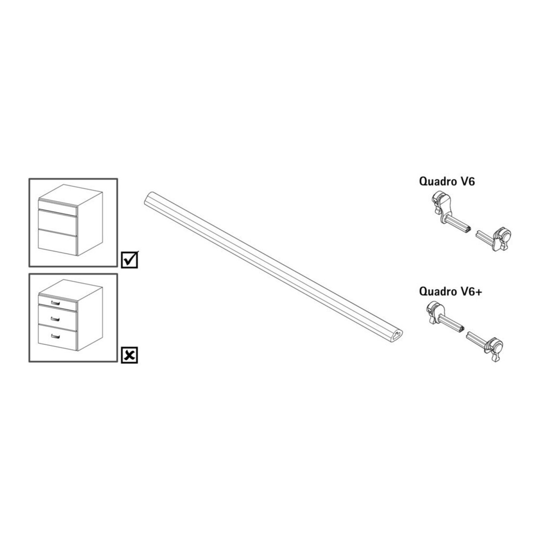 Hettich Verbinder Quadro 9221295 grau