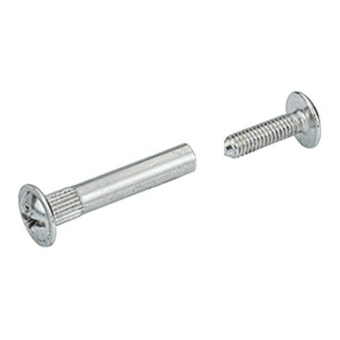 Hettich Vis de connexion M4, épaisseur panneau 28-36mm VHS 32/27, 79659 Acier