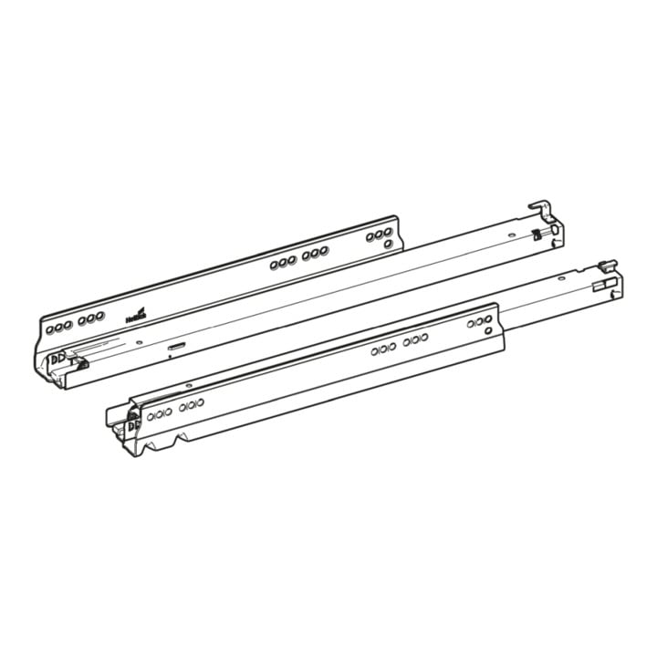 Hettich Vollauszug Actro YOU L Belastbarkeit 40 kg, Länge 350 mm, links und rechts