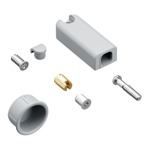 Hettich WingLine L, 9264191 Retenue sol décalage 3mm Plastique gris
