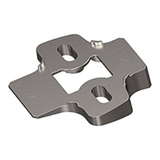 Hettich Winkeladapter für Kreuzmontageplatten 5°, Sensys, 9072533 vernickelt