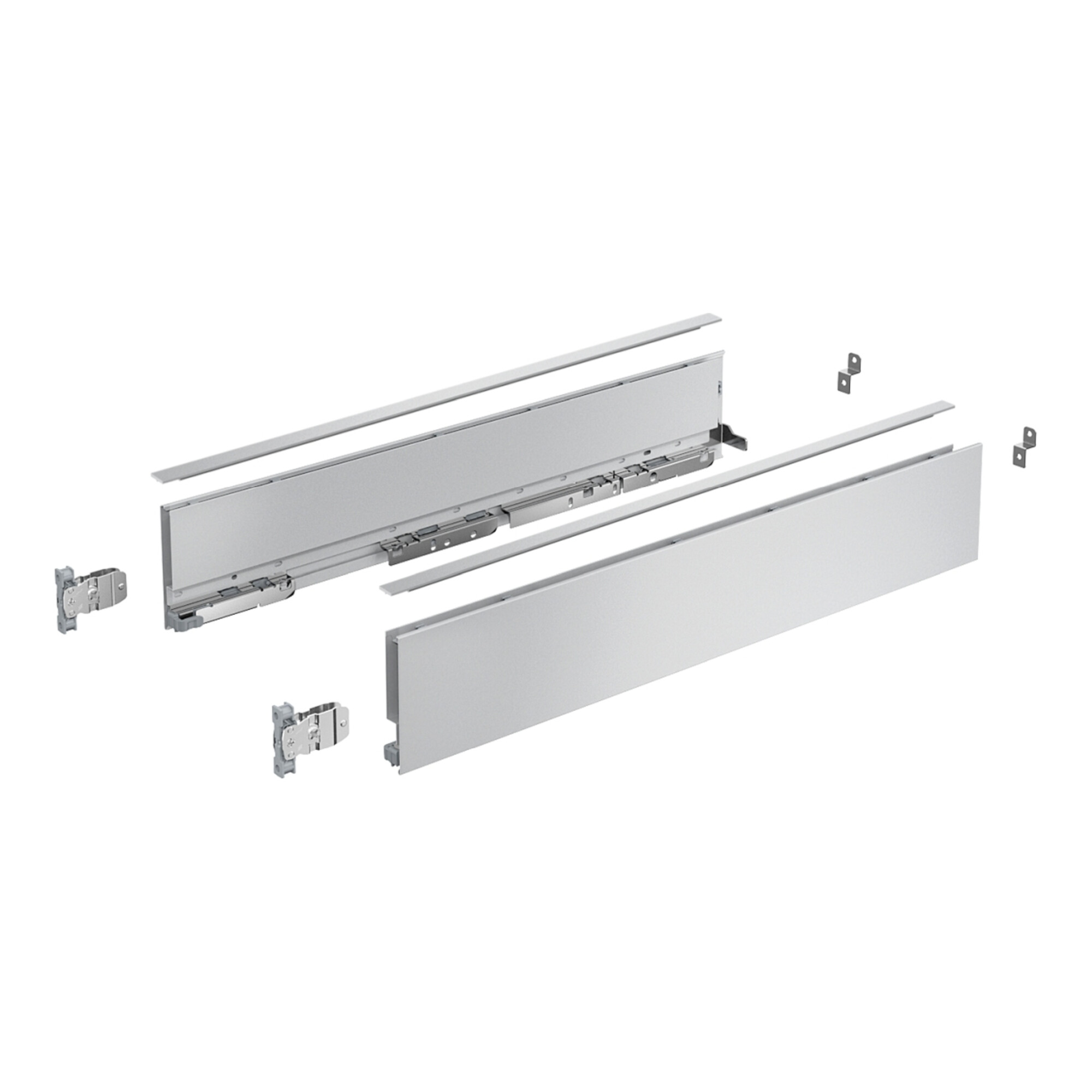 Hettich Zarge AvanTech YOU Set, Höhe 101 mm, NL 300 mm, silber, links und rechts