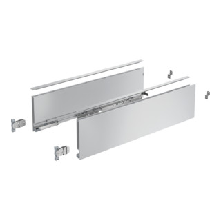 Hettich Zarge AvanTech YOU Set, Höhe 77 mm, NL, silber, links und rechts