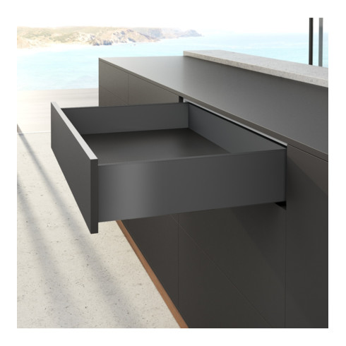 Hettich Zarge AvanTech YOU Set, Höhe 139 mm, NL, anthrazit, links und rechts