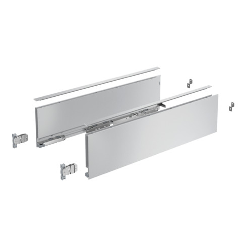 Hettich Zarge AvanTech YOU Set, Höhe 77 mm, NL, silber, links und rechts