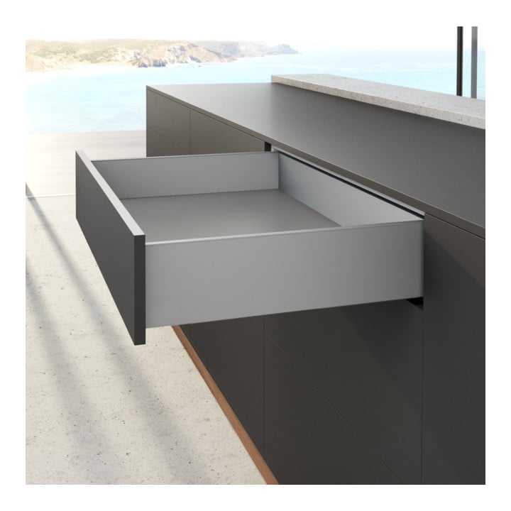 Hettich Zarge AvanTech YOU Set, Höhe 139 mm, NL 550 mm, silber, links und rechts
