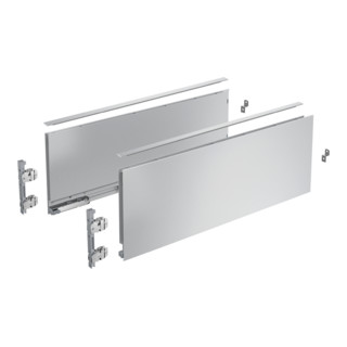 Hettich Zarge AvanTech YOU Set, Höhe 187 mm, silber, links und rechts