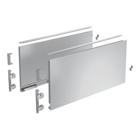 Hettich Zarge AvanTech YOU Set, Höhe 251 mm, silber, links und rechts
