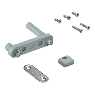 Hettich Zuhaltung WingLine L, 9266220 Bodenrücksprung 13mm Kunststoff grau