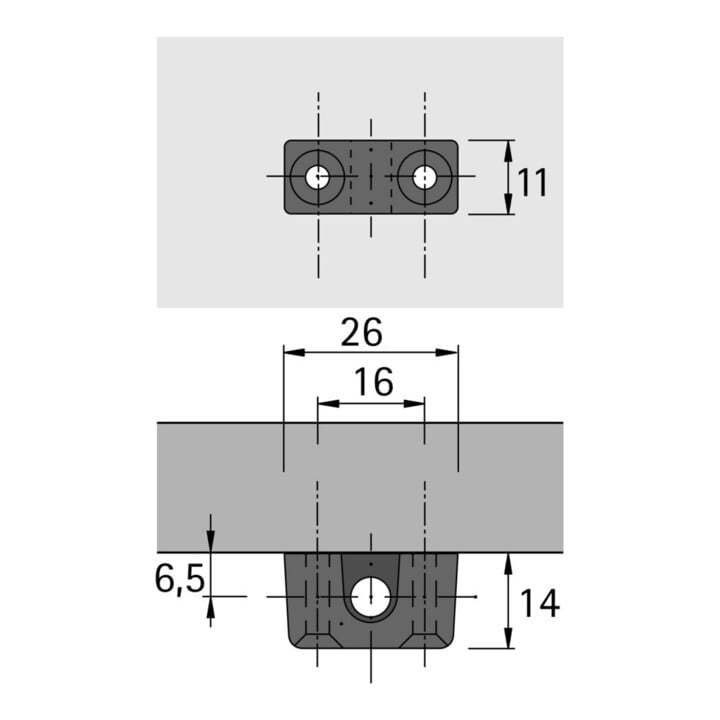 Hettich Zylinderdrehstangenschl. Prestige 2000,9133913 D25