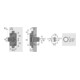 Hettich Zylinderdrehstangenschloss Set Prestige 2000 Z23, ø18mm, Zum Anschrauben, 15 mm, 20 mm-4
